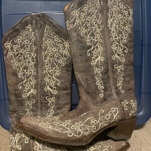 Corral  Boots with Embroidered Design